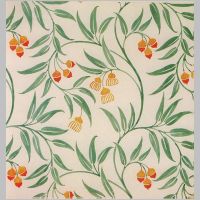 Wallpaper design by C F A Voysey, produced in 1928..jpg